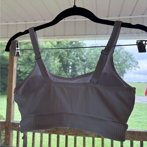 White Ribbed Bikini Top - Picture 3 of 3